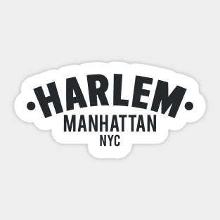 Harlem Logo - Manhattan, New York Sticker